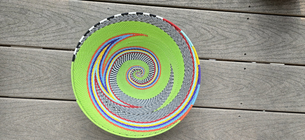 Green baskets